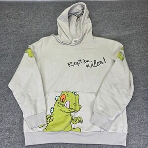Nickelodeon Reptar Rules Hoodie Adult Large Graphic Print Unisex Pullover